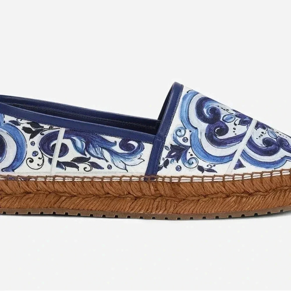 🔥🔥 DOLCE & GABBANA Printed brocade fabric espadrilles - Picture 2 of 3